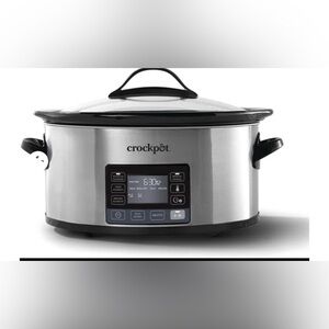 Crock-Pot slow cooker with my time adjusting cook cycle 6-quart